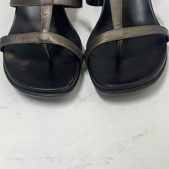 Donald J Pliner Y2K Size 8 Temira Metallic Sandals Formal Party - Picture 3 of 9